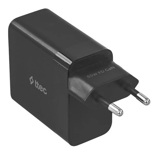 Зарядное устройство TTEC SmartCharger 65W PD/GAN USB-C Travel Charger Black, 2SCG03S