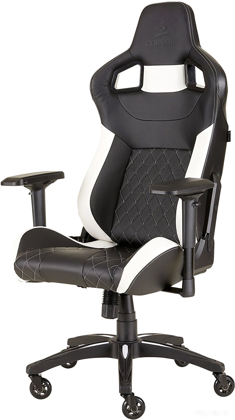 Компьютерное кресло Corsair T1 Race 2023 Fabric Black and White, CF-9010060-WW