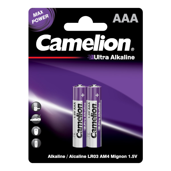 Батарейки Camelion Ultra Alkaline LR03-BP2UT, 2шт в блистере