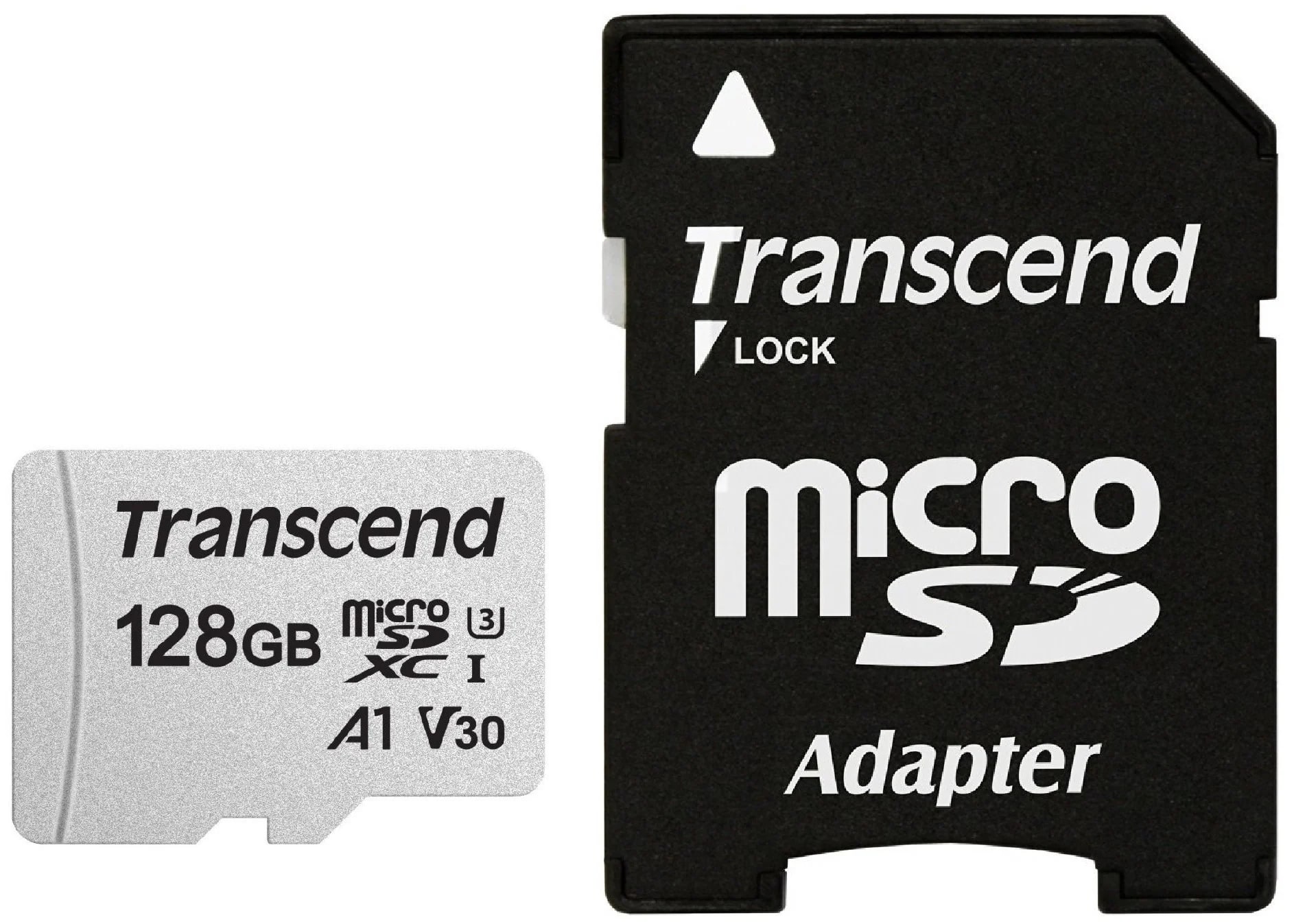 Карта памяти microSDXC 128Gb Transcend 300S, TS128GUSD300S