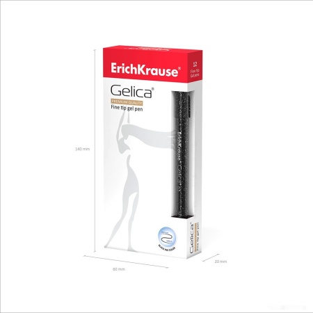 Ручка гелевая Erich Krause Gelica черный 45472