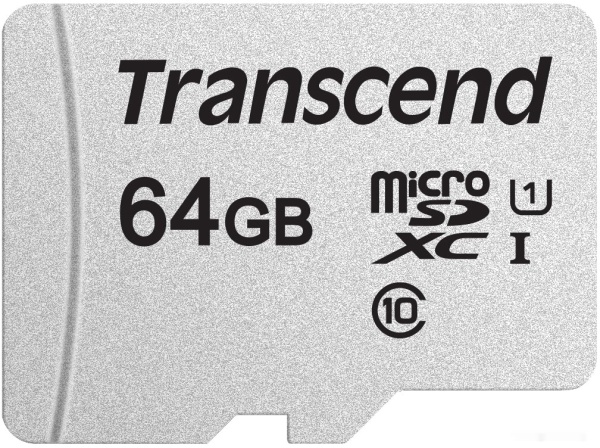Карта памяти microSDXC 64Gb Transcend 300S, TS64GUSD300S