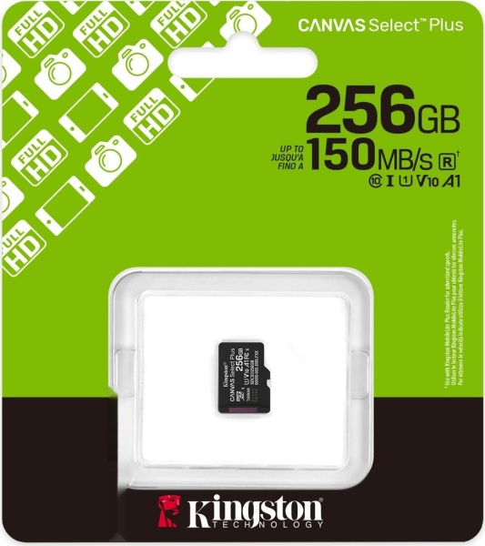 Карта памяти microSD 256GB Kingston Canvas Select Plus, SDCS3/256GBSP