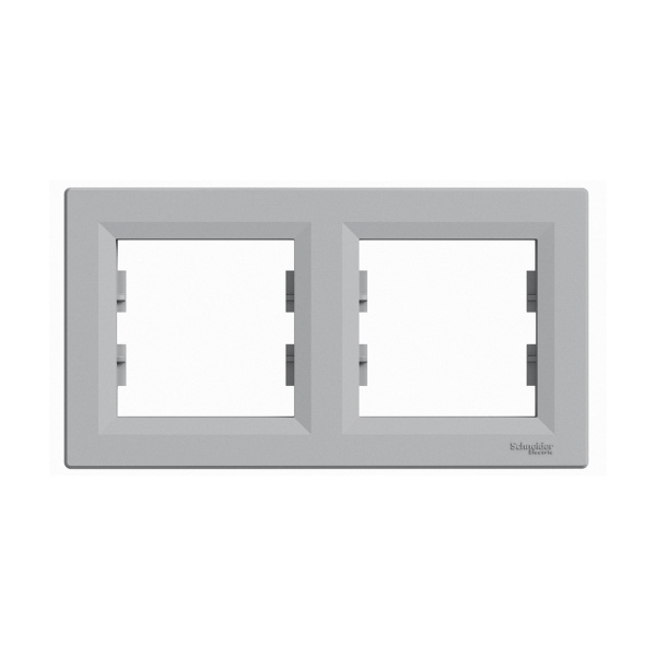 Рамка Schneider Electric EPH5800261 Asfora 2 постовая алюминий