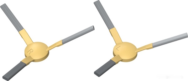 Комплект боковых щеток AENO ARCSB2-3 для пылесоса RC2S