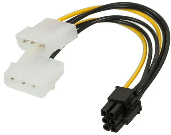 Адаптер для питания видеокарты Molex - VGA 6-pin