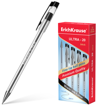 Ручка шариковая Erich Krause ULTRA-20 черный 13876