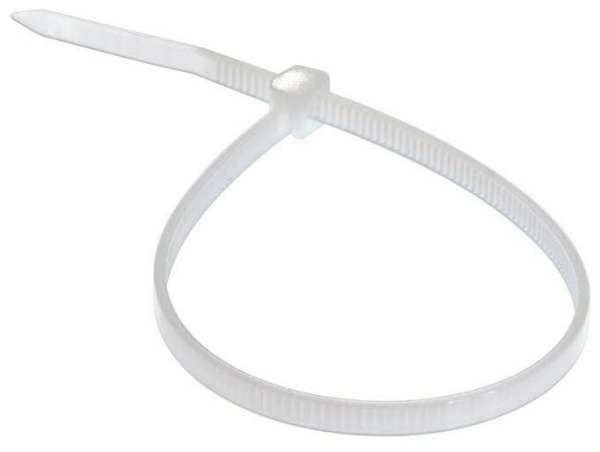 Хомут нейлоновый Deluxe 3.6*300 мм белый (100 штук в упаковке)