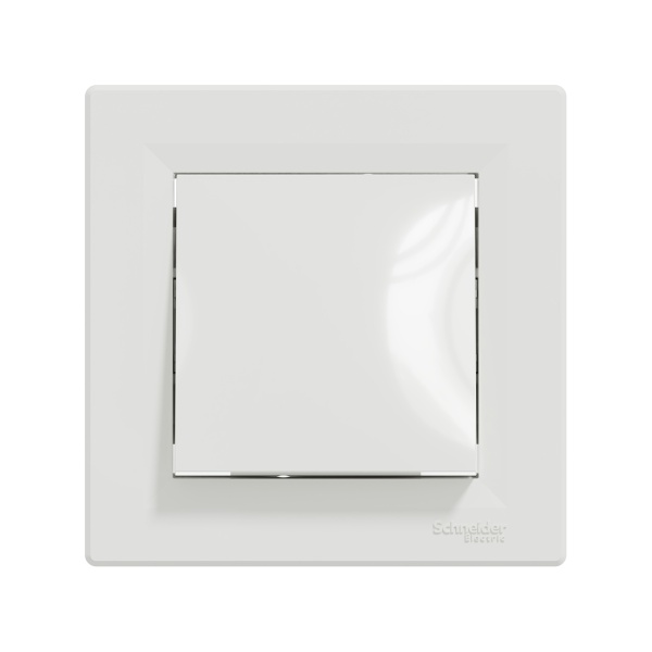 Выключатель Schneider Electric одноклавишный SE EPH0400121 Asfora в сборе белый