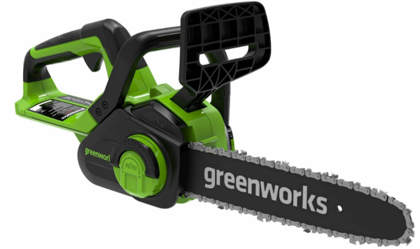 Цепная пила аккумуляторная Greenworks G24CS25K4 25см 24V 4Ah и ЗУ, 2007707UB