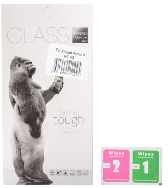 Защитное стекло GG03 для Xiaomi Redmi 9 2.5D Half