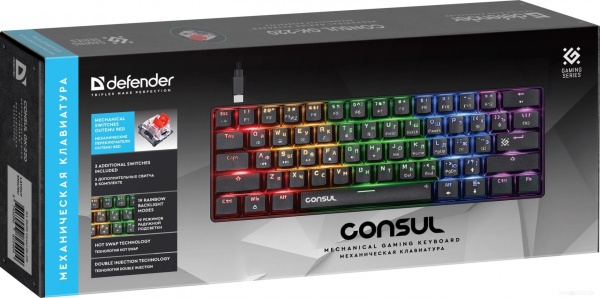 Клавиатура Defender Consul GK-220 Black