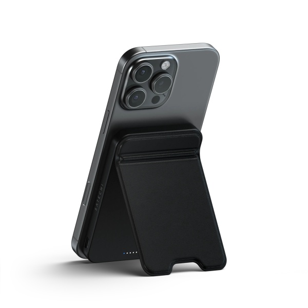 Портативное зарядное устройство Satechi Qi2 5K Magnetic Power Bank with Stand Sand, ST-B5Q2SK