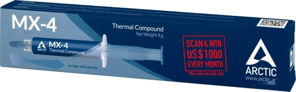 Термопаста Arctic Cooling MX-4, 8гр (+ шпатель)