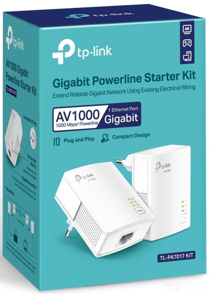 Сетевой адаптер Powerline TP-LINK TL-PA7017KIT