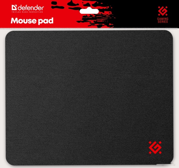 Коврик Defender Black 250x200x3mm, 50550