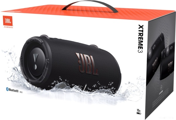 Колонка портативная JBL Xtreme 3 Black, JBLXTREME3BLKUK