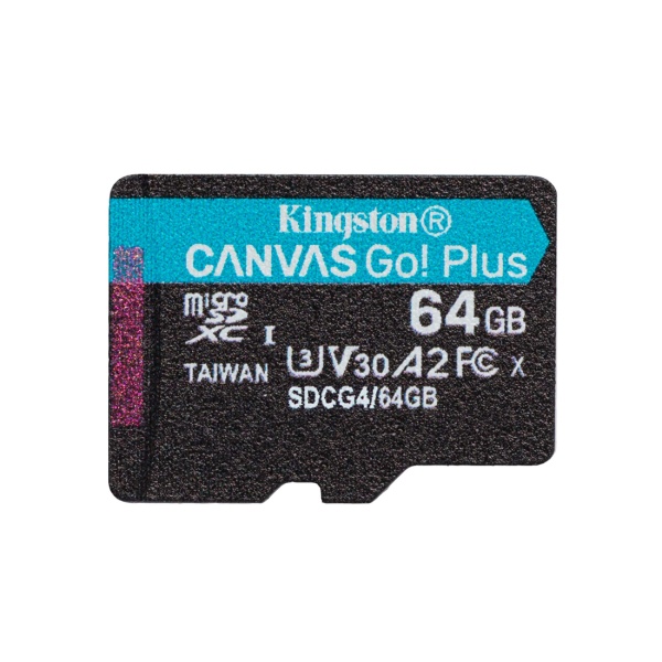 Карта памяти microSDXC 64Gb Kingston Canvas Go! Plus, SDCG4/64GBSP