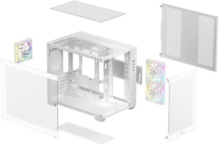 Корпус Deepcool CG330 3F WH, R-CG330-WHNGM3-G