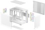 Корпус Deepcool CG330 3F WH, R-CG330-WHNGM3-G