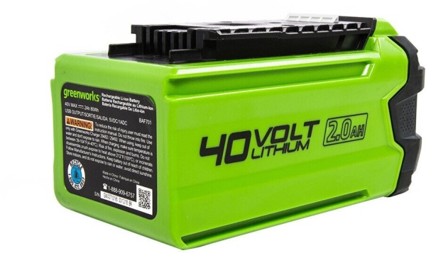 Аккумулятор Greenworks G40B2 40V 2Ah, 2926907