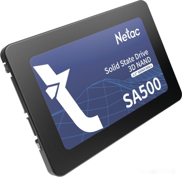 Диск SSD 2.5" 480Gb Netac SA500, NT01SA500-480G-S3X
