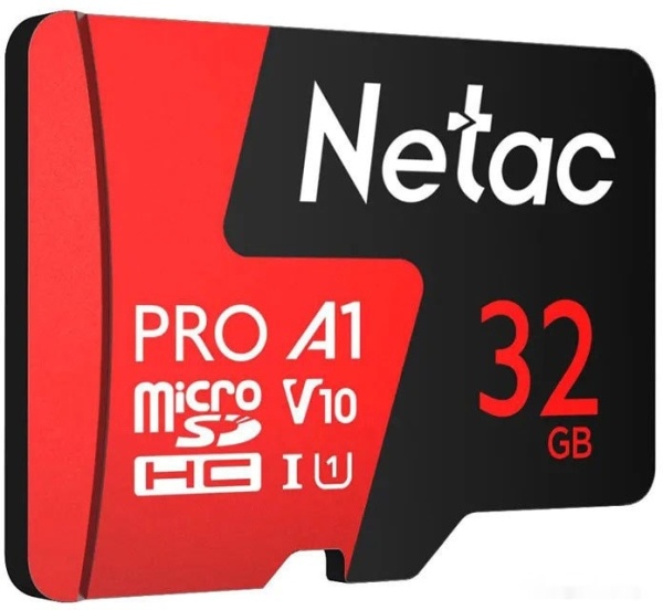 Карта памяти 32GB Netac P500 Extreme Pro, NT02P500PRO-032G-R (с адаптером)