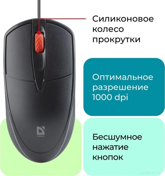 Комплект клавиатура + мышь Defender Line C-511 Black