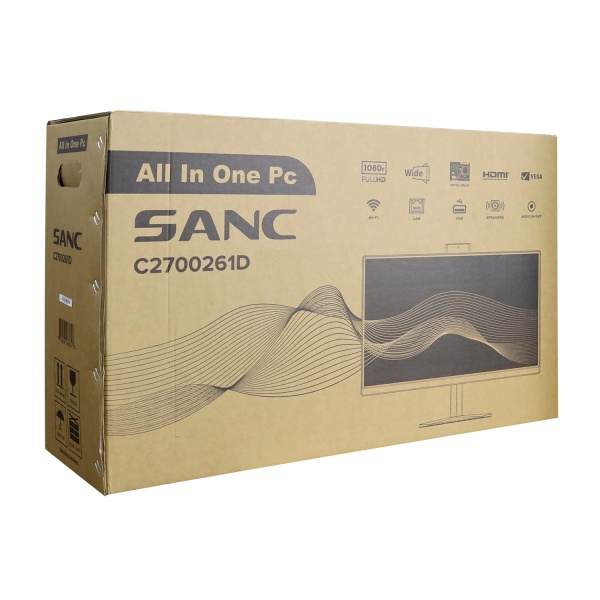 Моноблочная платформа Sanc C2700261D (27" FHD/MB H610/SO-DIMM DDR4/no SSD/WIFI/keyb+mouse)