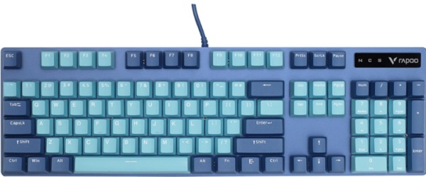 Клавиатура Rapoo V500PRO Cyan Blue, USB