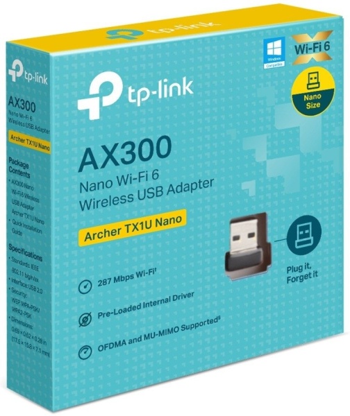 Беспроводной адаптер TP-Link Archer TX1U Nano