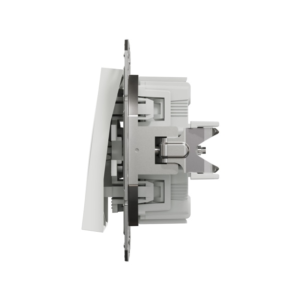 Выключатель Schneider Electric двухклавишный SE EPH0370121 Asfora механизм быстрозажим. клеммы белый