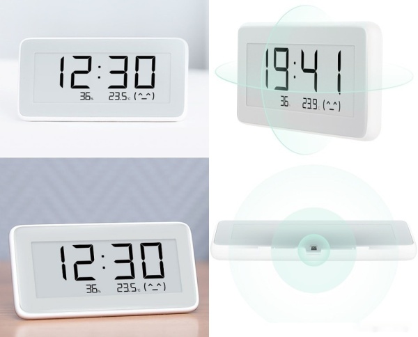 Термогигрометр Xiaomi Temperature and Humidity Monitor Clock White BHR5435GL/LYWSD02MMC 
