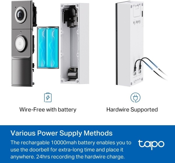 Умный дверной глазок TP-Link Tapo D235 5MP (2K)