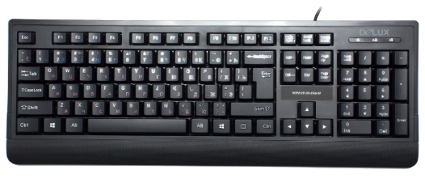 Клавиатура Delux DLK-6010UB, USB, Black