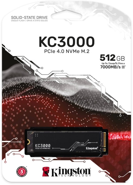 Диск SSD M.2 PCI-E 512GB Kingston SKC3000S/512G PCIe 4.0 NVMe