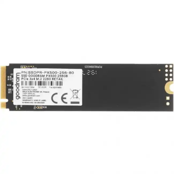 Диск SSD M.2 PCI-E 256GB Goodram PX500 G2, SSDPR-PX500-256-80-G2