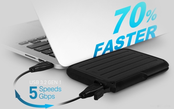 Внешний HDD 5TB Silicon Power Armor A66, SP050TBPHD66LS3K