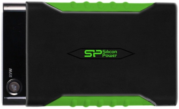 Внешний HDD 2 TB Silicon Power, A15, SP020TBPHDA15S3K, USB 3.1, black-green