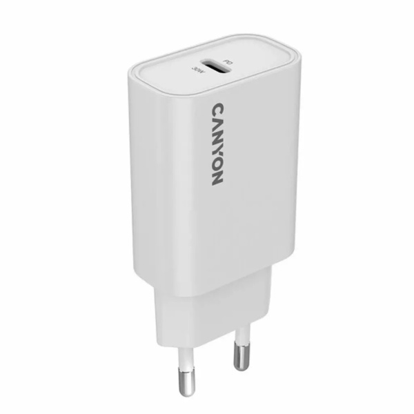 Зарядное устройство Canyon Wall Charger OnCharge 30CL White, CNE-CHA30CLW