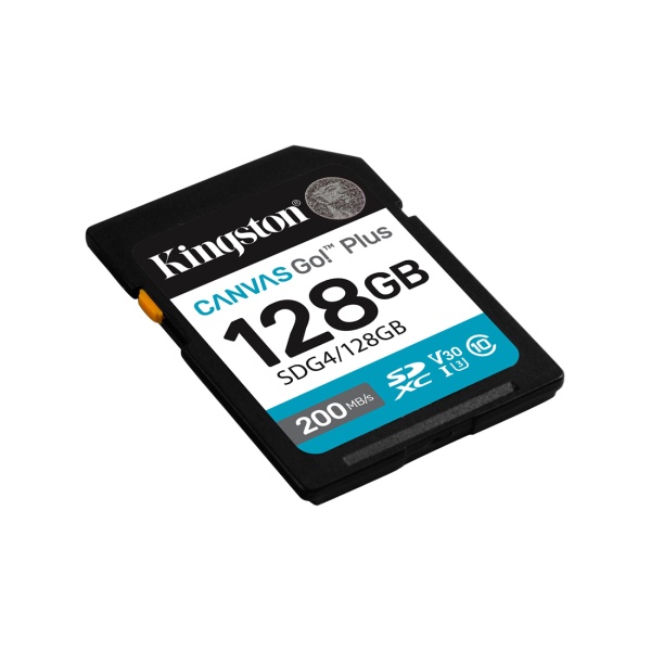 Карта памяти SD 128GB Kingston Canvas Go! Plus, SDG4/128GB