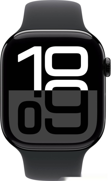 Смарт часы Apple Watch Series 10 GPS 46mm Jet Black/Black Sport Band, MWWP3QI/A