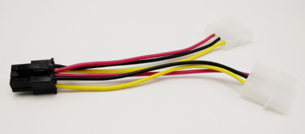 Адаптер для питания видеокарты Molex - VGA 6-pin