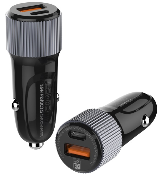 Автомобильное зарядное LDNIO C510Q Lightning