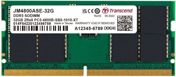 Оперативная память для ноутбука DDR5 4800/32GB Transcend JetRam, JM4800ASE-32G