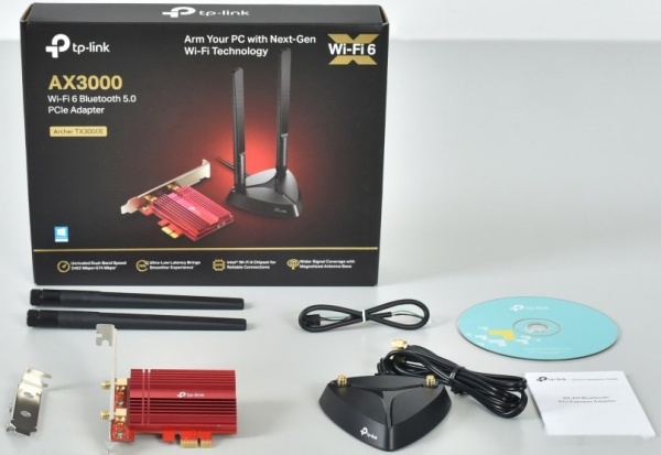 Сетевая карта TP-Link Archer TX3000E, Wi-Fi 6 с поддержкой Bluetooth 5.0