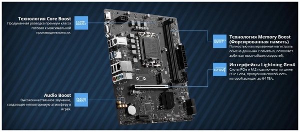 Материнская плата MSI PRO H610M-E DDR4