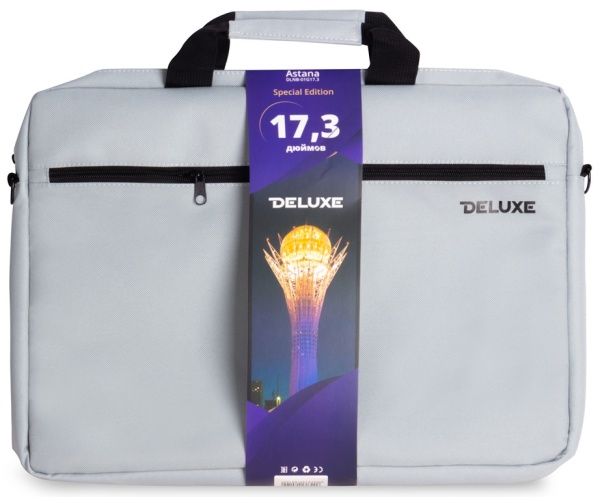 Сумка для ноутбука 17.3" Deluxe Astana, DLNB-01G17.3, Grey