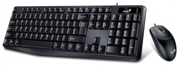 Комплект клавиатура + мышь Genius KM-170, USB, Black