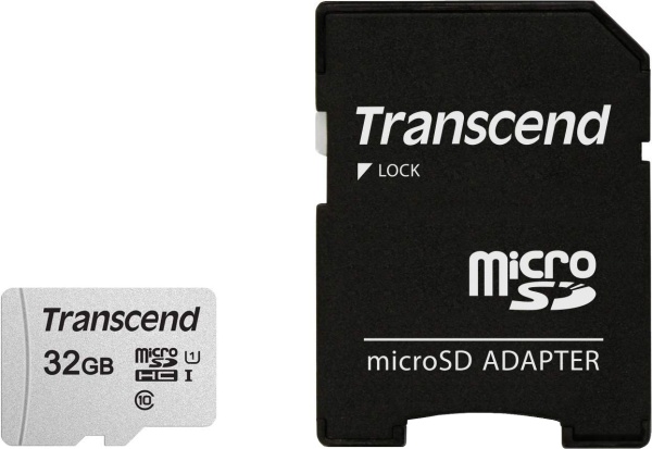 Карта памяти microSDHC 32Gb Transcend 300S, TS32GUSD300S-A